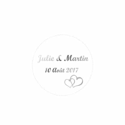 étiquettes mariage
