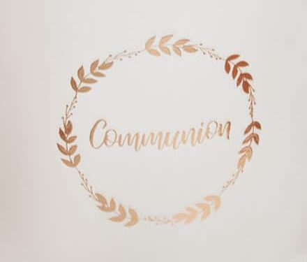 stickers communion rose gold