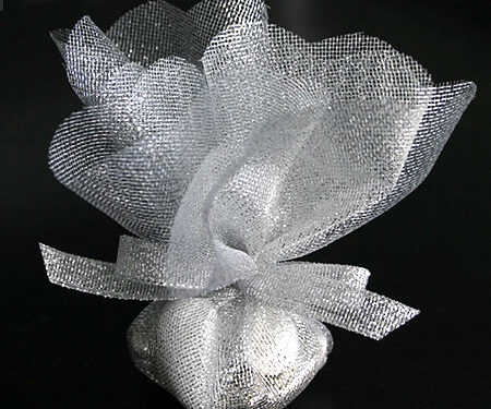 Tulles à dragées - Argenté - Lot de 6