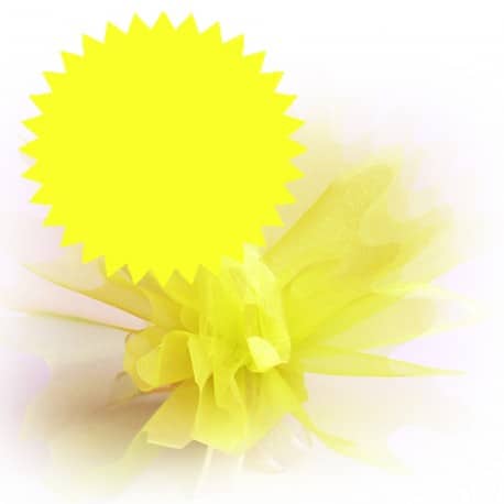 tulle cristal jaune
