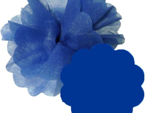 tulle intissé bleu roi