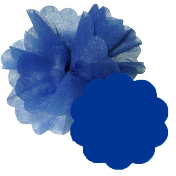 tulle intissé bleu roi