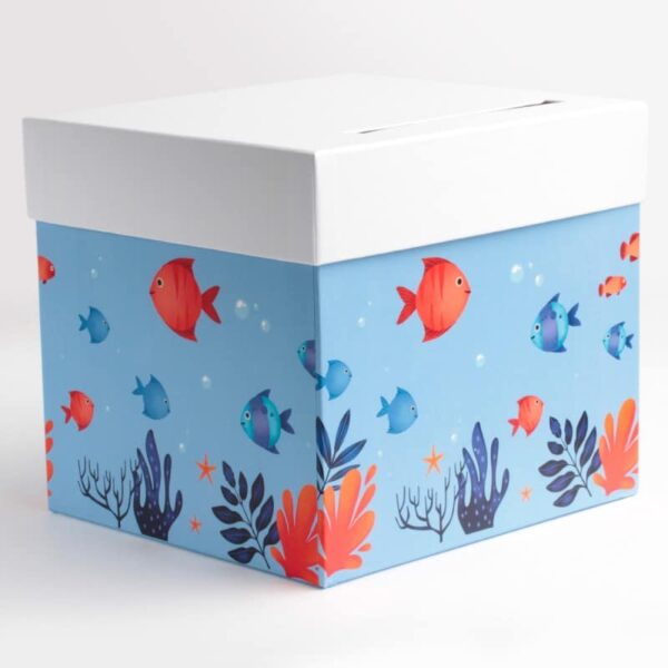 urne theme mer poissons